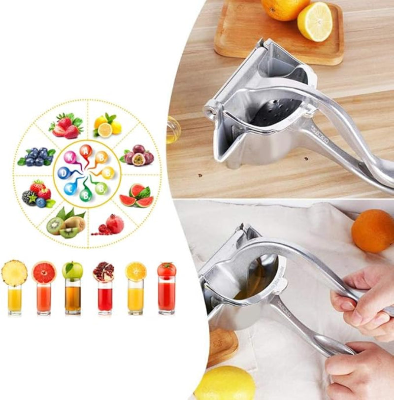 EXPRIMIDOR MANUAL METÁLICO PARA FRUTAS