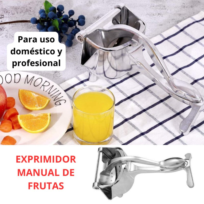 EXPRIMIDOR MANUAL METÁLICO PARA FRUTAS